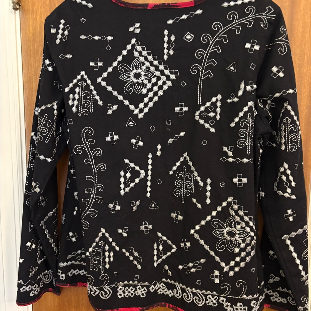 Notations Women’s Open Front Jacket.Beautiful Emb… - image 6